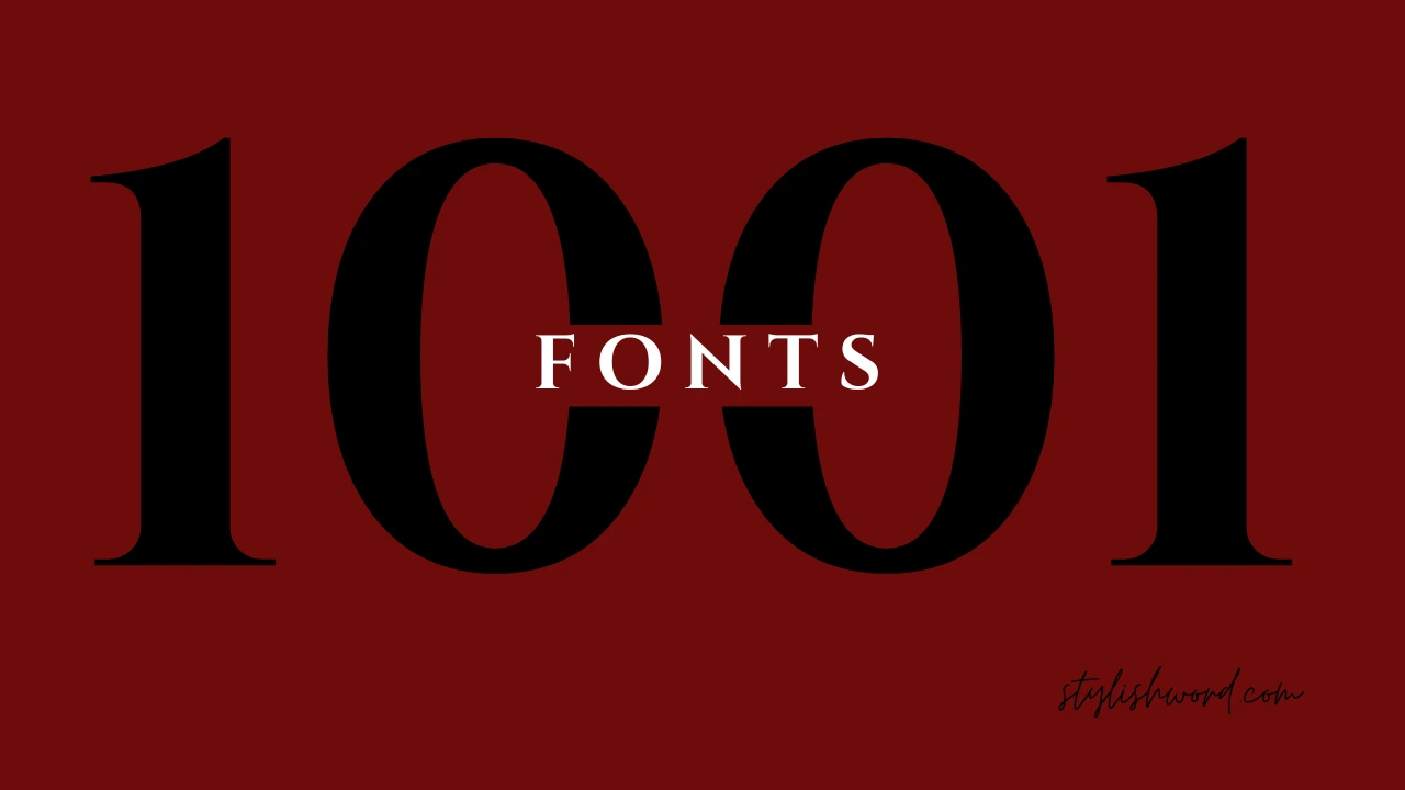 Top 10+ 1001 Fonts to Enhance Your Blog Design in 2024